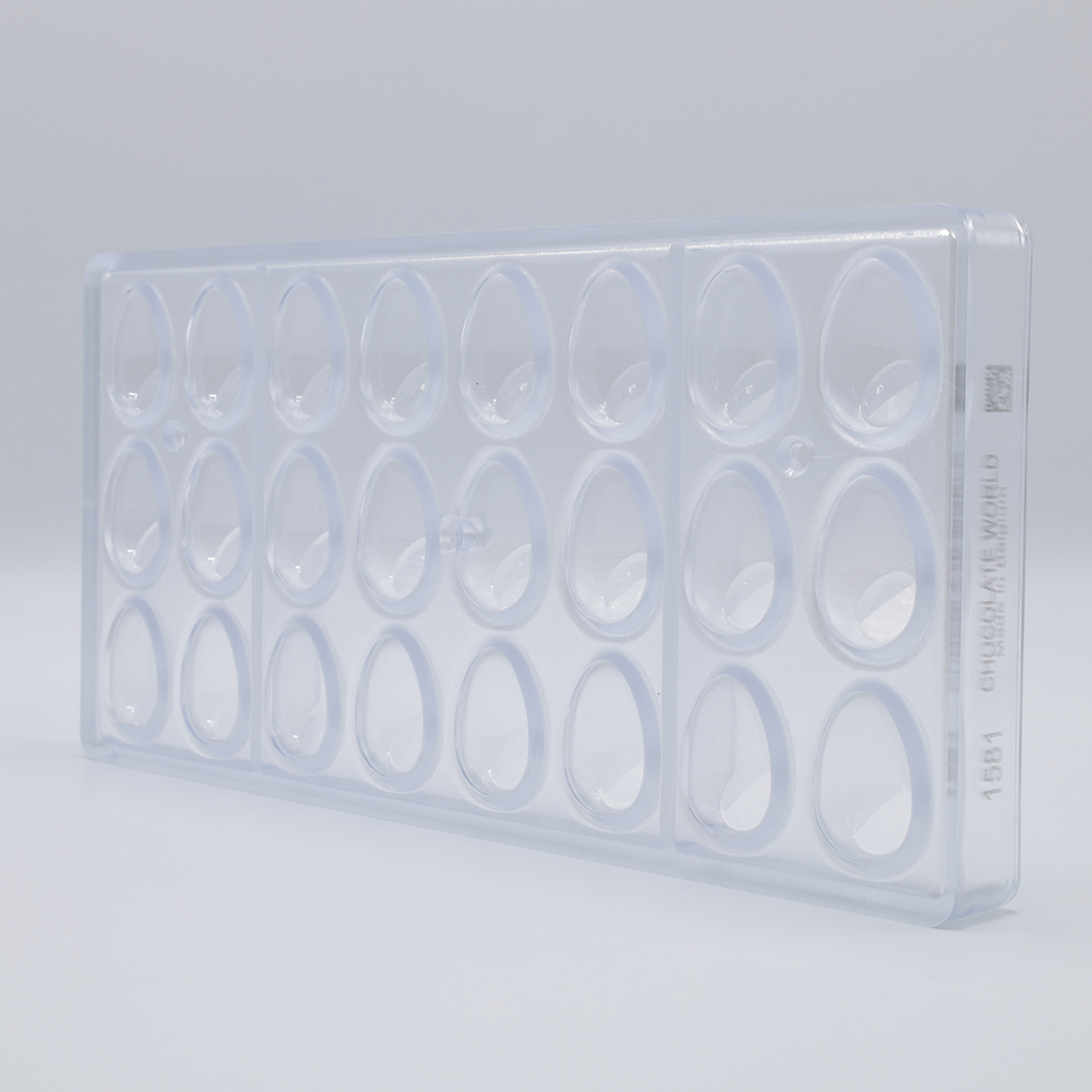 CHOCOLATE EGG MOLD LESS IS MORE 33 MM