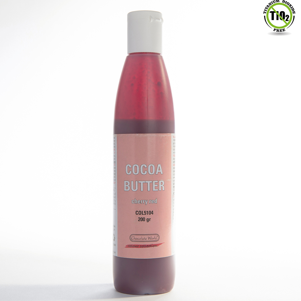 COCOA BUTTER CHERRY RED AZO 200 GR